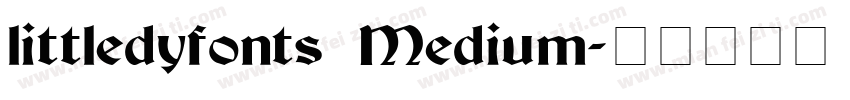 littledyfonts Medium字体转换